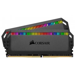 Фото ОЗУ Corsair DDR4 16GB (2x8GB) 3600Mhz Dominator Platinum RGB Black (CMT16GX4M2K3600C16)