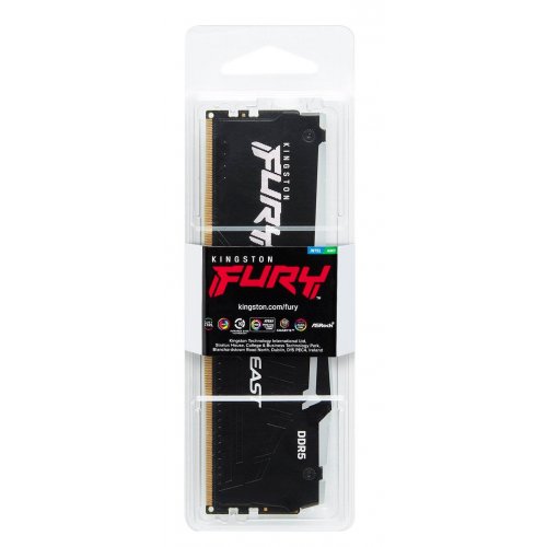 Photo RAM Kingston DDR5 16GB 6000MHz FURY Beast RGB Black (KF560C40BBA-16)