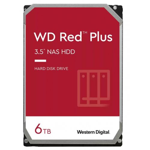 

Western Digital Red Plus NAS 6TB 128MB 5640RPM 3.5'' (WD60EFZX)