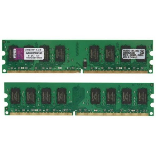 Продать ОЗУ Kingston DDR2 4GВ (2x2GB) 800MHz (KVR8002N6K2/4G) по Trade-In интернет-магазине Телемарт - Киев, Днепр, Украина фото
