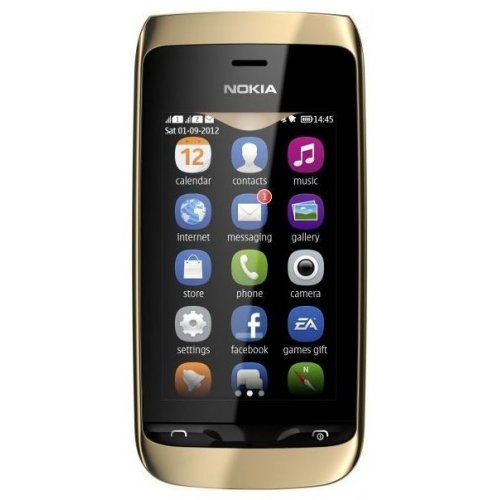 Купить Мобильный телефон Nokia Asha 308 Golden Light - цена в Харькове, Киеве, Днепре, Одессе
в интернет-магазине Telemart фото