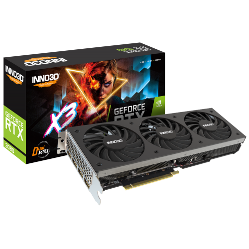 Продать Видеокарта Inno3D GeForce RTX 3080 X3 10240MB (N30803-106X-1810VA44H) LHR по Trade-In интернет-магазине Телемарт - Киев, Днепр, Украина фото