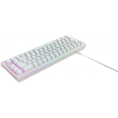 Фото Клавіатура Xtrfy K5 RGB Kailh Red (K5-RGB-CPT-TPWHITE-R-UKR) Transparent White