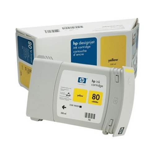Картридж HP No.80 (C4848A) Yellow купити в Україні: Київ, Львів, Хмельницький, Тернопіль, Івано-Франківськ | Низька ціна, відгуки, характеристики від TELEMART фото