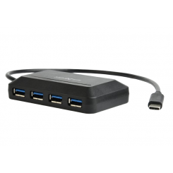 USB-хаб Maxxter USB 3.0 Type-C 4 in 1 (ACT-HUB3C-4P) Black