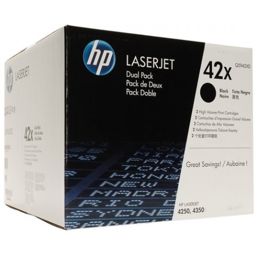 Картридж HP 42X (Q5942XD) Black купить в Украине: Киев, Днепр, Харьков, Одесса  | Низкая цена, отзывы, характеристики от TELEMART фото
