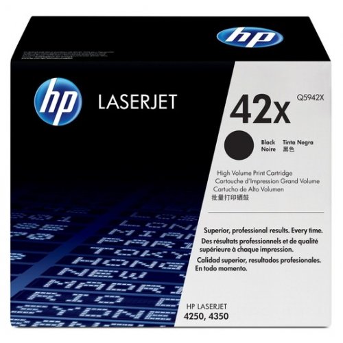 Картридж HP 42X (Q5942X) Black купити в Україні: Київ, Львів, Хмельницький, Тернопіль, Івано-Франківськ | Низька ціна, відгуки, характеристики від TELEMART фото