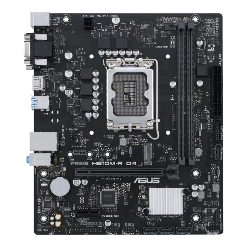 Материнська плата Asus PRIME H610M-R D4-SI (s1700, Intel H610) купити в Україні: Київ, Львів, Хмельницький, Тернопіль | Перевірка сумісності, низька ціна, відгуки, характеристики від TELEMART фото