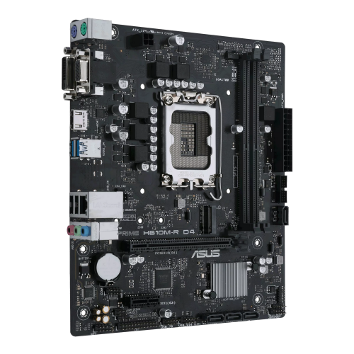 Материнська плата Asus PRIME H610M-R D4-SI (s1700, Intel H610) купити в Україні: Київ, Львів, Хмельницький, Тернопіль | Перевірка сумісності, низька ціна, відгуки, характеристики від TELEMART фото