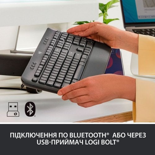 Купить Клавиатура Logitech Signature K650 US Wireless (920-010945) Graphite - цена в Харькове, Киеве, Днепре, Одессе
в интернет-магазине Telemart фото