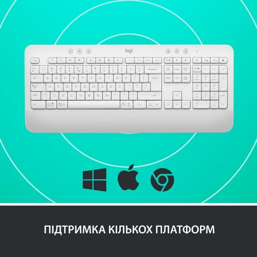 Купить Клавиатура Logitech Signature K650 US Wireless (920-010977) Off-White - цена в Харькове, Киеве, Днепре, Одессе
в интернет-магазине Telemart фото