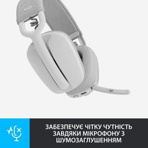 Купить Наушники Logitech Zone Vibe 100 (981-001219) Off-White - цена в Харькове, Киеве, Днепре, Одессе
в интернет-магазине Telemart фото