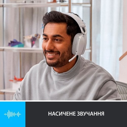 Купить Наушники Logitech Zone Vibe 100 (981-001219) Off-White - цена в Харькове, Киеве, Днепре, Одессе
в интернет-магазине Telemart фото