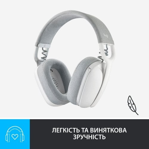 Купить Наушники Logitech Zone Vibe 100 (981-001219) Off-White - цена в Харькове, Киеве, Днепре, Одессе
в интернет-магазине Telemart фото