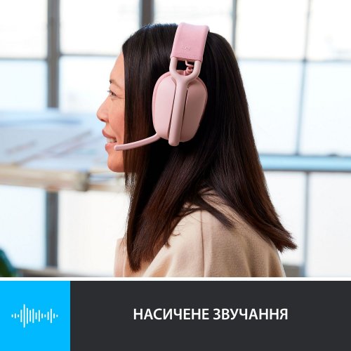 Фото Наушники Logitech Zone Vibe 100 (981-001224) Rose