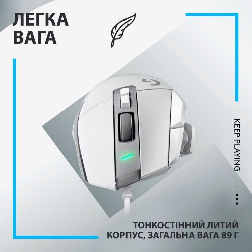 Мышка Logitech G502 X Gaming (910-006146) White купить в Украине: Киев, Днепр, Харьков, Одесса  | Низкая цена, отзывы, характеристики от TELEMART фото