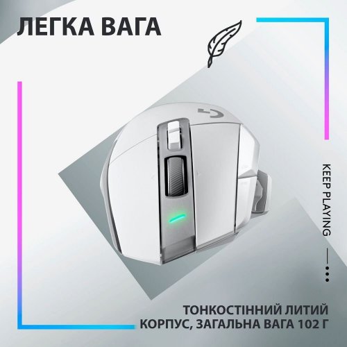 Мышка Logitech G502 X Lightspeed Wireless (910-006189) White купить в Украине: Киев, Днепр, Харьков, Одесса  | Низкая цена, отзывы, характеристики от TELEMART фото