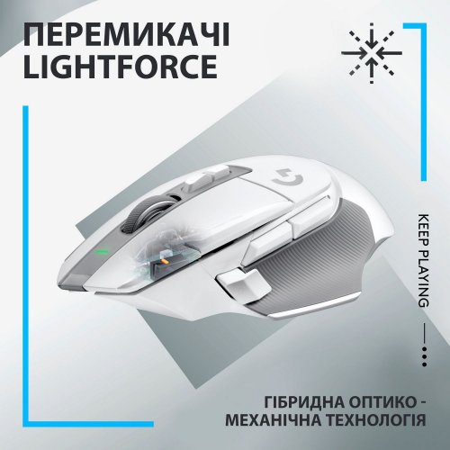 Фото Мышка Logitech G502 X Lightspeed Wireless (910-006189) White