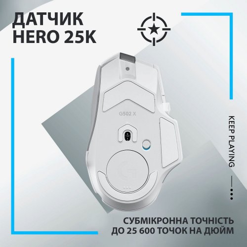 Фото Мышка Logitech G502 X Lightspeed Wireless (910-006189) White