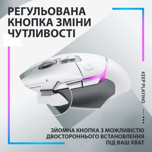 Мышка Logitech G502 X Plus Wireless RGB (910-006171) White купить в Украине: Киев, Днепр, Харьков, Одесса  | Низкая цена, отзывы, характеристики от TELEMART фото