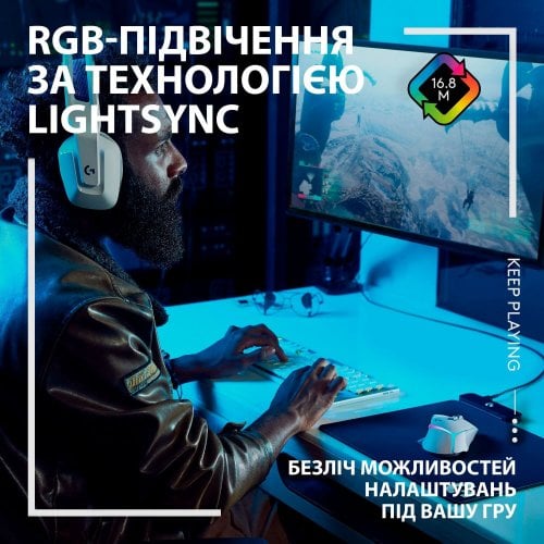 Купити Миша Logitech G502 X Plus Wireless RGB (910-006171) White - ціна в Києві, Львові, Вінниці, Хмельницькому, Франківську, Україні | інтернет-магазин TELEMART.UA фото