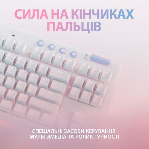 Купити Клавіатура Logitech G713 TKL RGB GX Linear (920-010678) Off-White - ціна в Києві, Львові, Вінниці, Хмельницькому, Франківську, Україні | інтернет-магазин TELEMART.UA фото