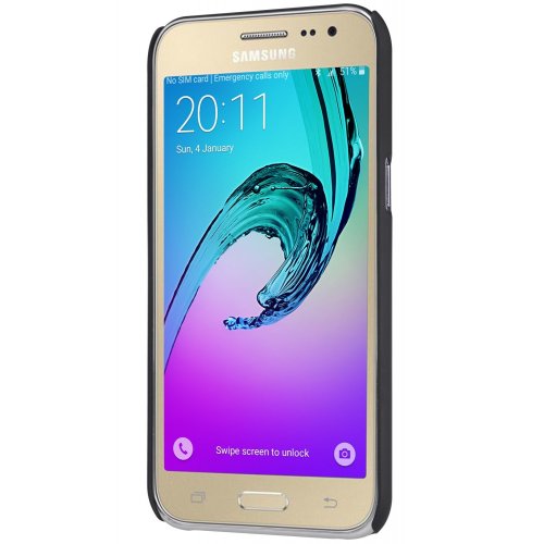Купити Чохол Чехол Nillkin Frosted Shield для Samsung Galaxy J2 Black - ціна в Києві, Львові, Вінниці, Хмельницькому, Франківську, Україні | інтернет-магазин TELEMART.UA фото