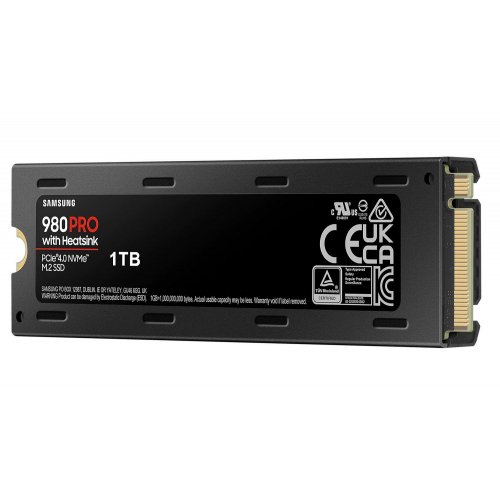 Фото SSD-диск Samsung 980 PRO V-NAND 3-bit MLC 1TB M.2 (2280 PCI-E) NVMe 1.3c (MZ-V8P1T0CW)