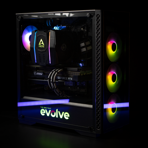 Продать Компьютер EVOLVE GamePart Gold B (EVGP-GBR560XN308-16S500GBk) Black по Trade-In интернет-магазине Телемарт - Киев, Днепр, Украина фото