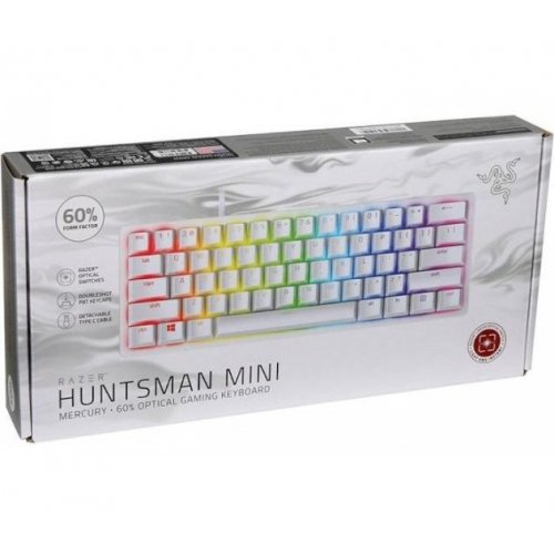Photo Keyboard Razer Huntsman Mini Red Linear Optical Switch (RZ03-03392200-R3R1) Mercury White