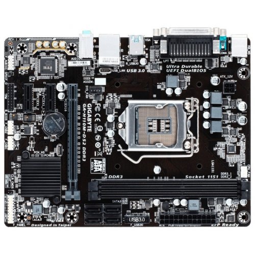 Продати Материнська плата Gigabyte GA-H110M-DS2 DDR3 (s1151, Intel H110) за Trade-In у інтернет-магазині Телемарт - Київ, Дніпро, Україна фото