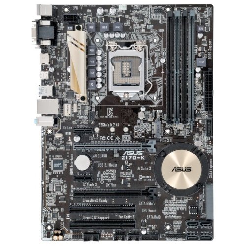 Продати Материнська плата Asus Z170-K (s1151, Intel Z170) за Trade-In у інтернет-магазині Телемарт - Київ, Дніпро, Україна фото