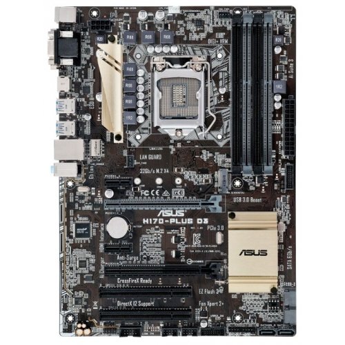 Продати Материнська плата Asus H170-PLUS D3 (s1151, Intel H170) за Trade-In у інтернет-магазині Телемарт - Київ, Дніпро, Україна фото