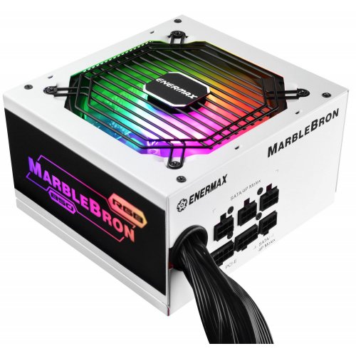 Фото Блок живлення Enermax MarbleBron RGB 850W (EMB850EWT-W-RGB) White