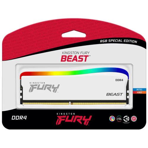 Фото ОЗП Kingston DDR4 16GB 3200Mhz FURY Beast RGB Special Edition (KF432C16BWA/16)