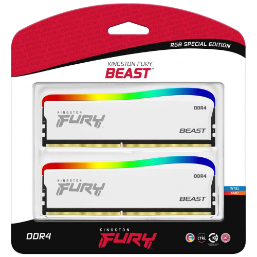 Фото ОЗУ Kingston DDR4 32GB (2x16GB) 3200Mhz FURY Beast RGB Special Edition (KF432C16BWAK2/32)