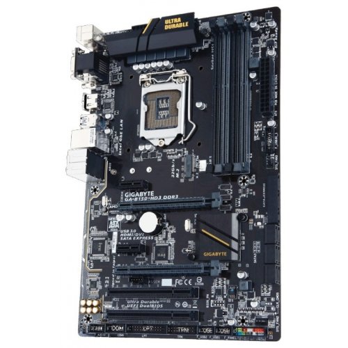 Продать Материнская плата Gigabyte GA-B150-HD3 DDR3 (s1151, Intel B150) по Trade-In интернет-магазине Телемарт - Киев, Днепр, Украина фото