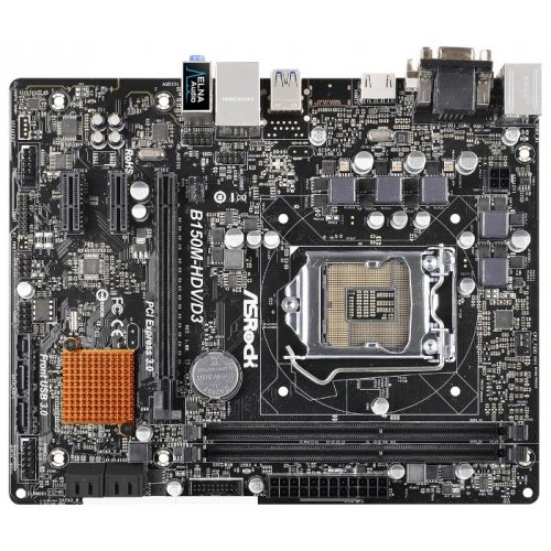 Продать Материнская плата AsRock B150M-HDV/D3 (s1151, Intel B150) по Trade-In интернет-магазине Телемарт - Киев, Днепр, Украина фото