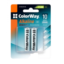 Фото Батарейки ColorWay AA Alkaline Power 2шт (CW-BALR06-2BL)