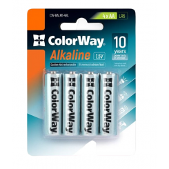 Фото Батарейки ColorWay AA Alkaline Power 4шт (CW-BALR06-4BL)