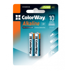 Фото Батарейки ColorWay AAA Alkaline Power 2шт (CW-BALR03-2BL)