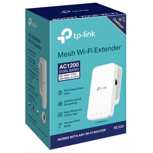 Ретранслятор TP-LINK RE330 купити в Україні: Київ, Львів, Хмельницький, Тернопіль | Низька ціна, відгуки, характеристики від TELEMART фото