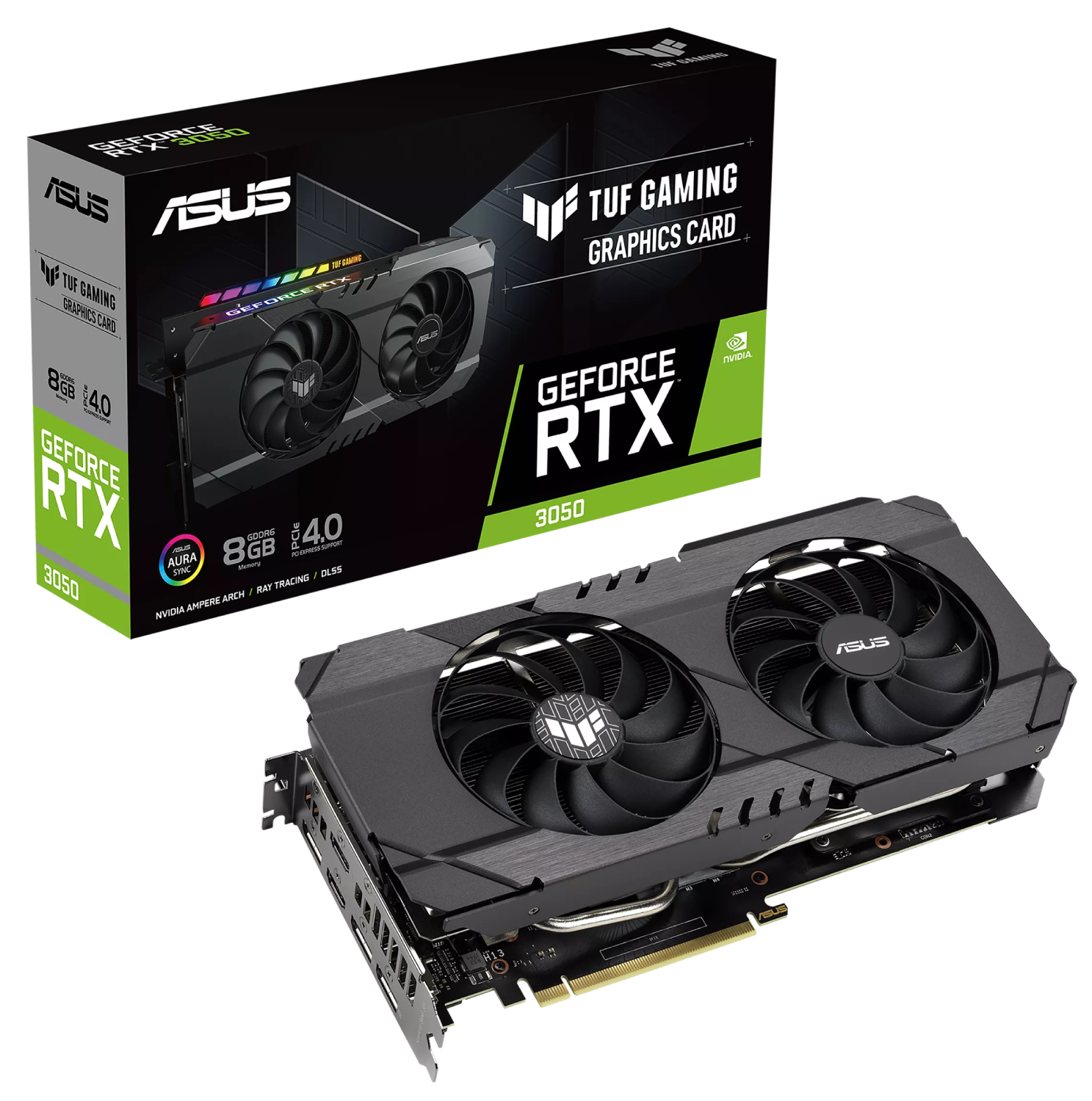 Купить Видеокарта Asus TUF Gaming GeForce RTX 3050 8192MB  (TUF-RTX3050-8G-GAMING) с проверкой совместимости: обзор, характеристики,  цена в Киеве, Днепре, Одессе, Харькове, Украине | интернет-магазин  TELEMART.UA