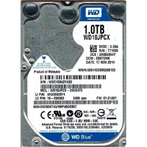 Продать Western Digital Blue 1TB 8MB 2.5" (WD10JPCX) по Trade-In интернет-магазине Телемарт - Киев, Днепр, Украина фото