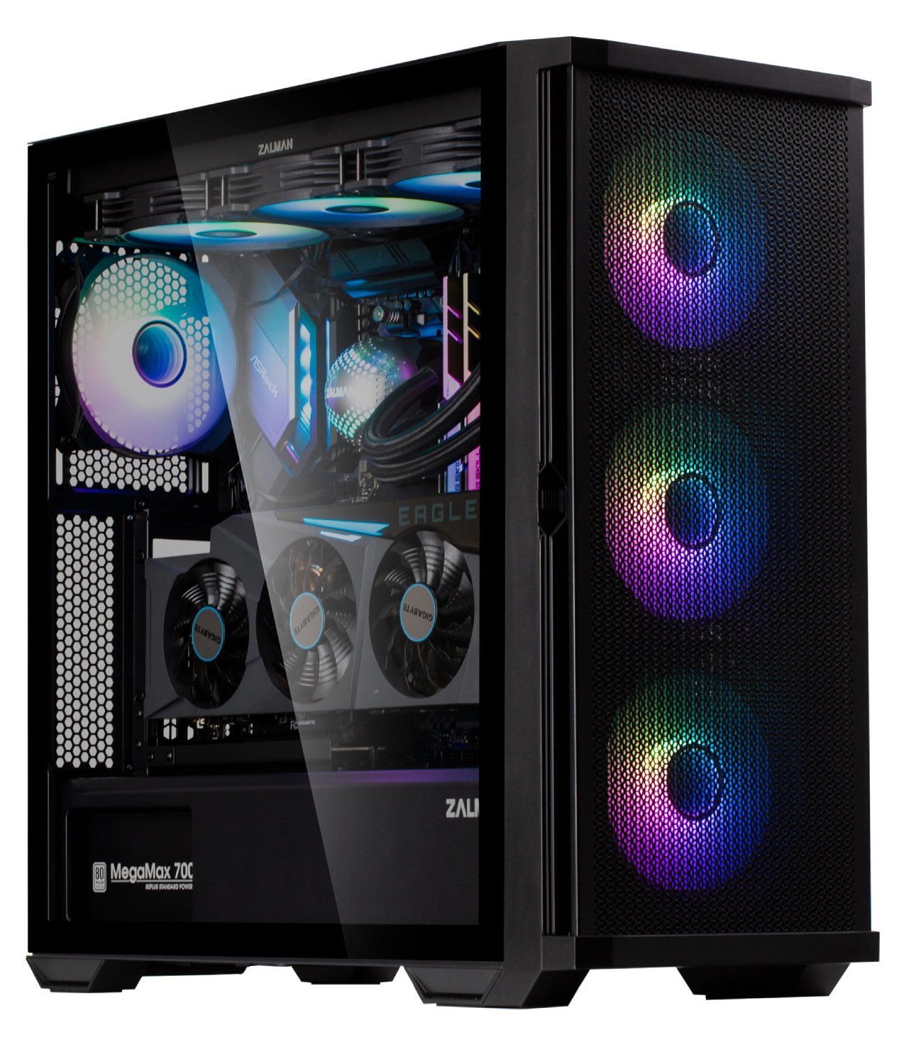 Корпус Zalman Z10 Duo ARGB Tempered Glass без БП Black купить в Украине ...