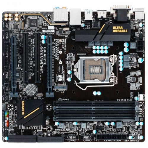 Продати Материнська плата Gigabyte GA-H170M-D3H (s1151, Intel H170) за Trade-In у інтернет-магазині Телемарт - Київ, Дніпро, Україна фото