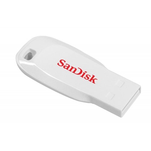 Купити Накопичувач SanDisk Cruzer Blade 16GB White (SDCZ50-016G-B35W) - ціна в Києві, Львові, Вінниці, Хмельницькому, Франківську, Україні | інтернет-магазин TELEMART.UA фото