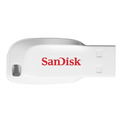Купити Накопичувач SanDisk Cruzer Blade 16GB White (SDCZ50-016G-B35W) - ціна в Києві, Львові, Вінниці, Хмельницькому, Франківську, Україні | інтернет-магазин TELEMART.UA фото
