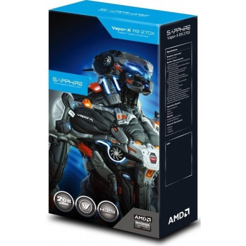 Продать Видеокарта Sapphire Radeon R9 270X VAPOR-X 2048MB (11217-12-21G) по Trade-In интернет-магазине Телемарт - Киев, Днепр, Украина фото