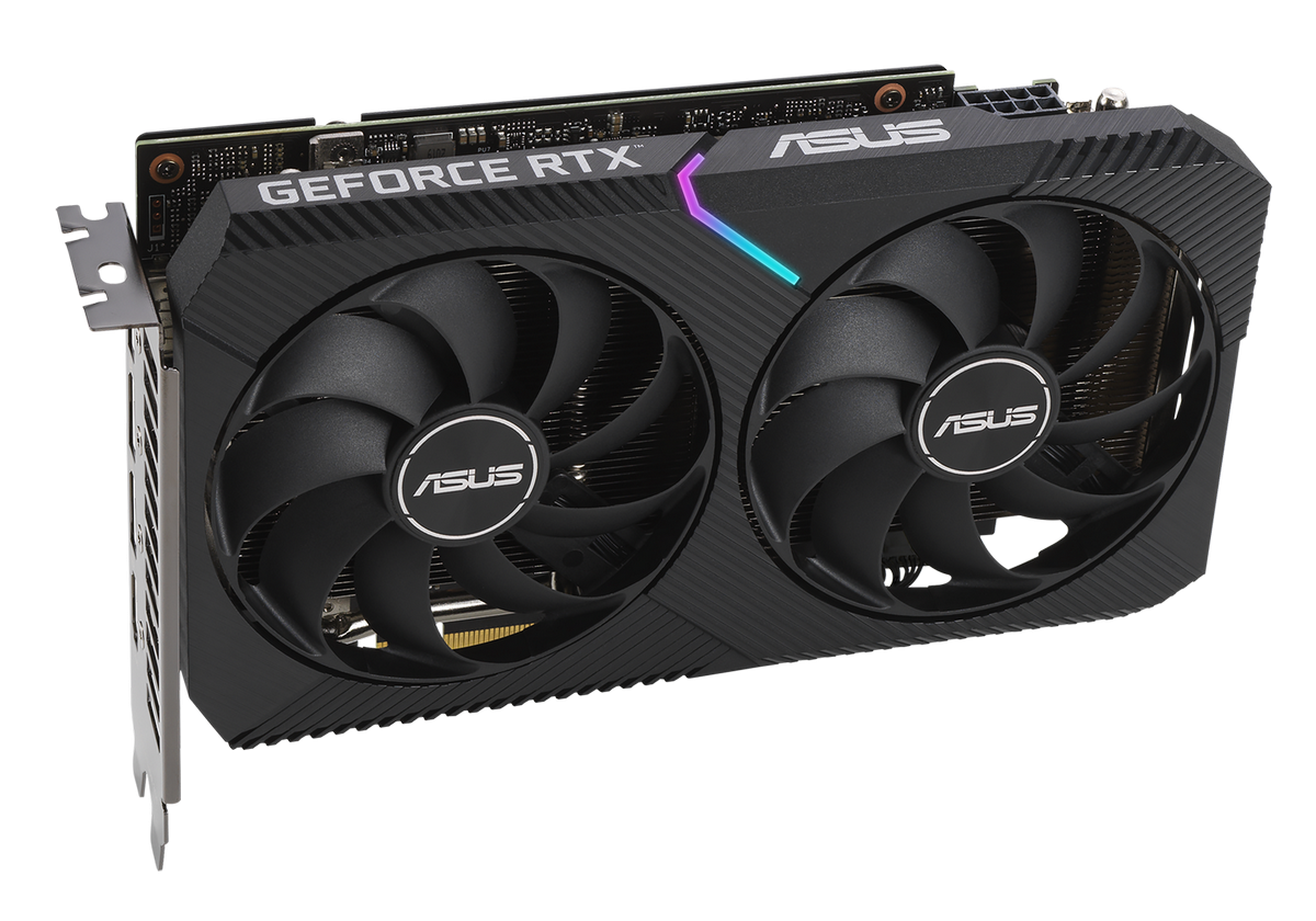 Відеокарта Asus GeForce RTX 3060 Ti Mini 8192MB (DUAL-RTX3060TI-8G-MINI-V2  FR) Factory Recertified купити з перевіркою сумісності: огляд